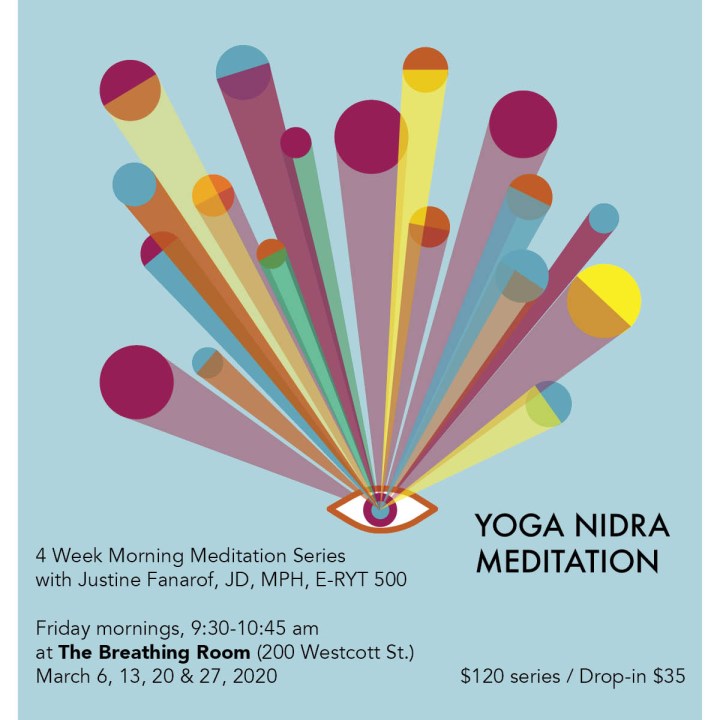 Yoga Nidra Mediation Houston Relaxation Creativity Breathe Breath The Breathing Room Justine Fanarof Meditation