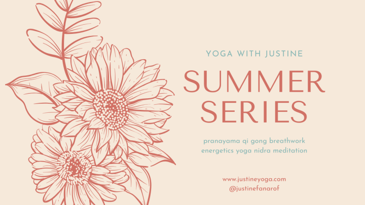 Justine Fanarof online yoga meditation yoga nidra energetics