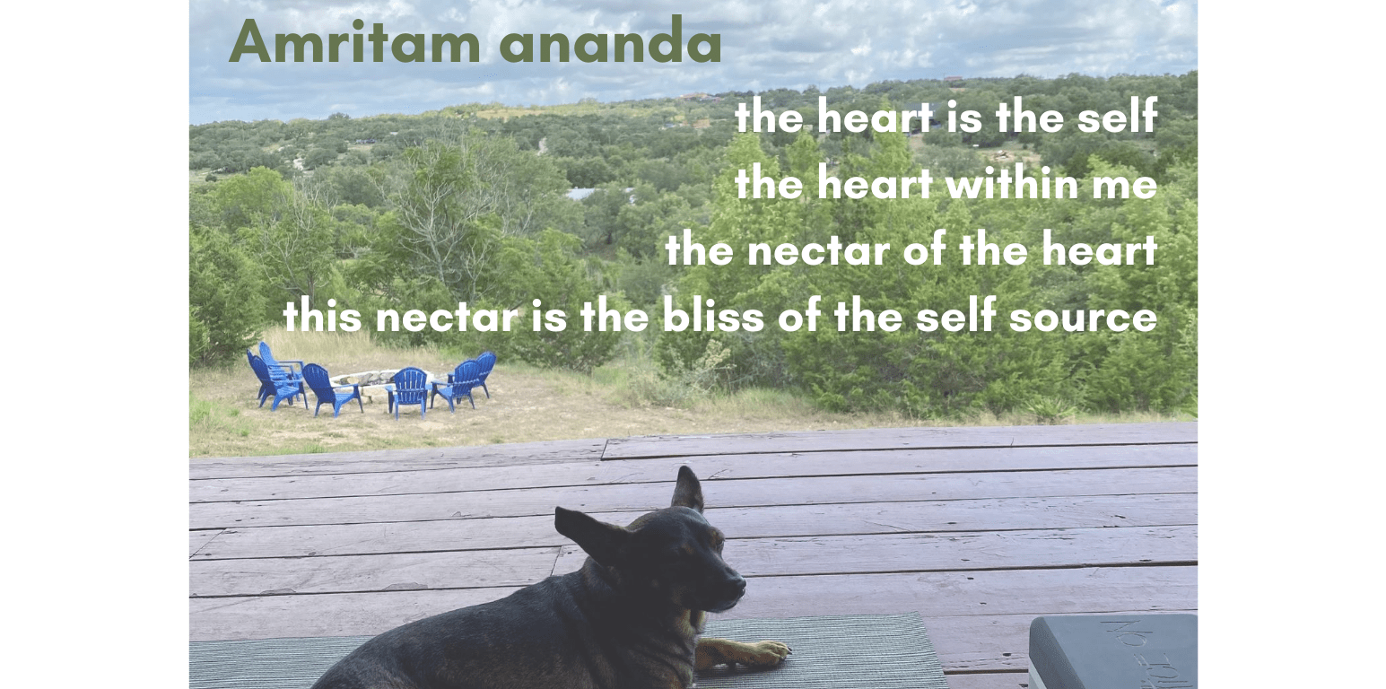 heart self care mantra blessing yoga meditation Justine Fanarof